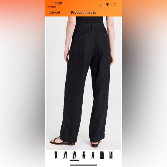 Vince Black Linen Pants - Picture 4 of 14